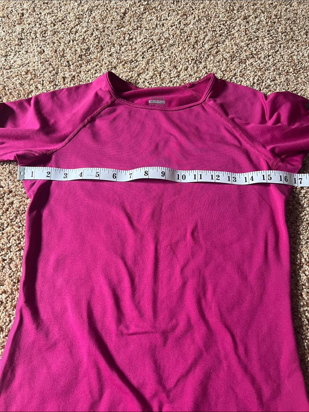 Nike Pro dri fit fushia microfleece lined long sleeve top yoga Athleisure Small - Picture 7 of 11